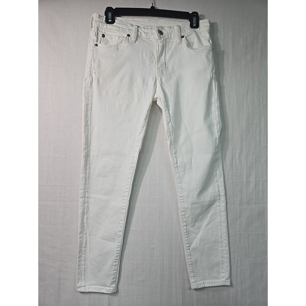 Denim & Supply Ralph Lauren Skinny Cropped White Jeans Women's 28 Cotton Spandex